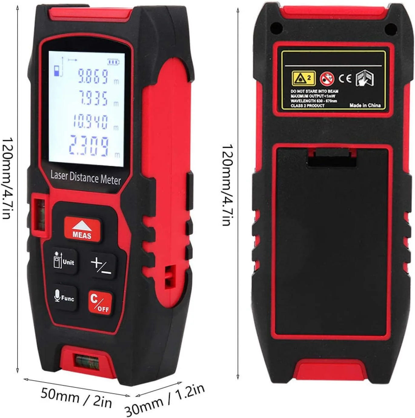متر لیزری فاصله یاب مادون قرمز، فناوری لیزر دقیق، ارتفاع سنج قابل حمل، لیزر دستی با دقت بالا، دستگاه اندازه گیری فاصله لیزری برای اندازه گیری داخلی (100 متر) متر لیزری فاصله یاب مادون قرمز، فناوری لیزر دقیق، ارتفاع سنج قابل حمل، لیزر دستی با دقت بالا، دستگاه اندازه گیری فاصله لیزری برای اندازه گیری داخلی (100 متر)