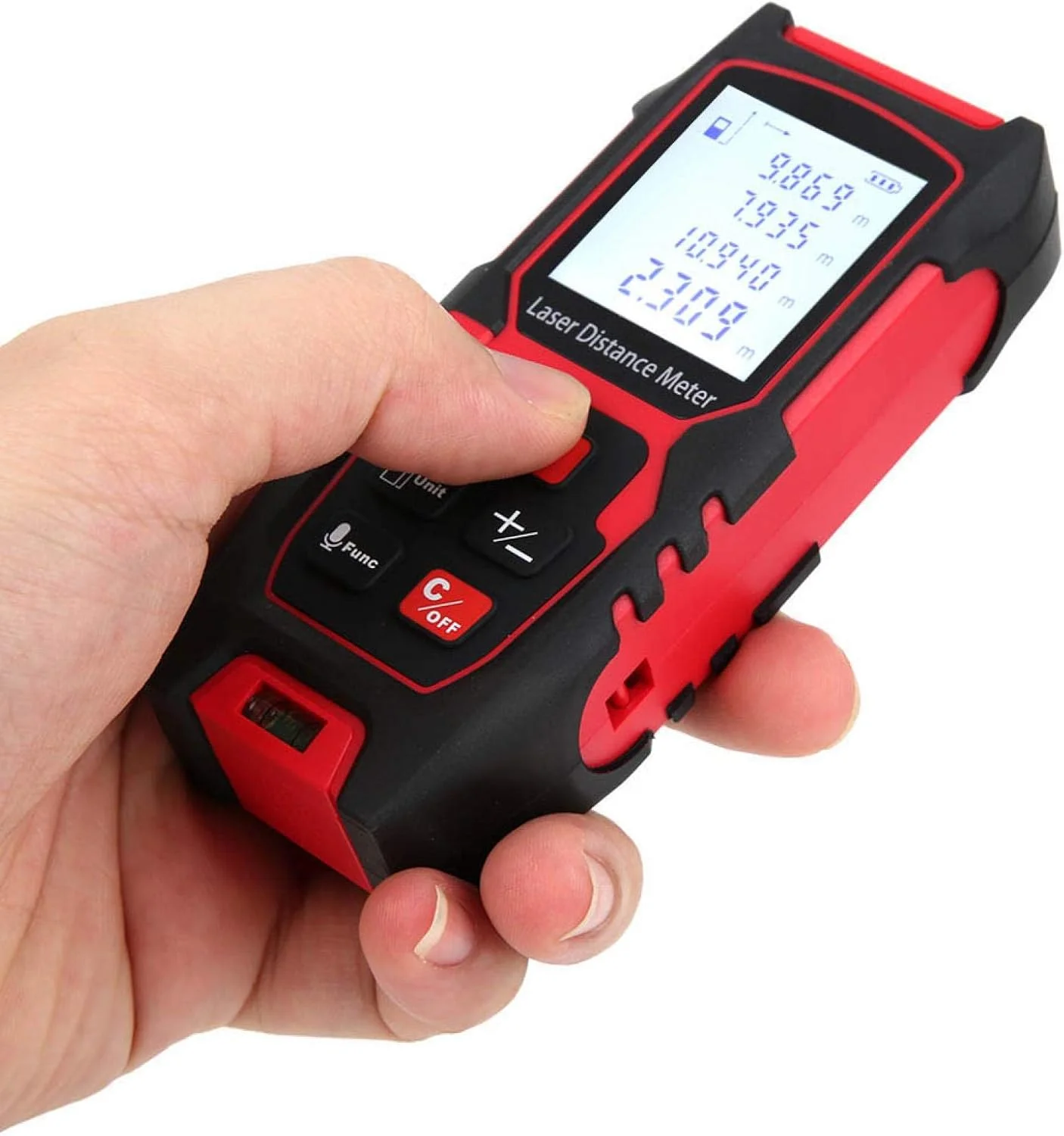 متر لیزری فاصله یاب مادون قرمز، فناوری لیزر دقیق، ارتفاع سنج قابل حمل، لیزر دستی با دقت بالا، دستگاه اندازه گیری فاصله لیزری برای اندازه گیری داخلی (100 متر) متر لیزری فاصله یاب مادون قرمز، فناوری لیزر دقیق، ارتفاع سنج قابل حمل، لیزر دستی با دقت بالا، دستگاه اندازه گیری فاصله لیزری برای اندازه گیری داخلی (100 متر)