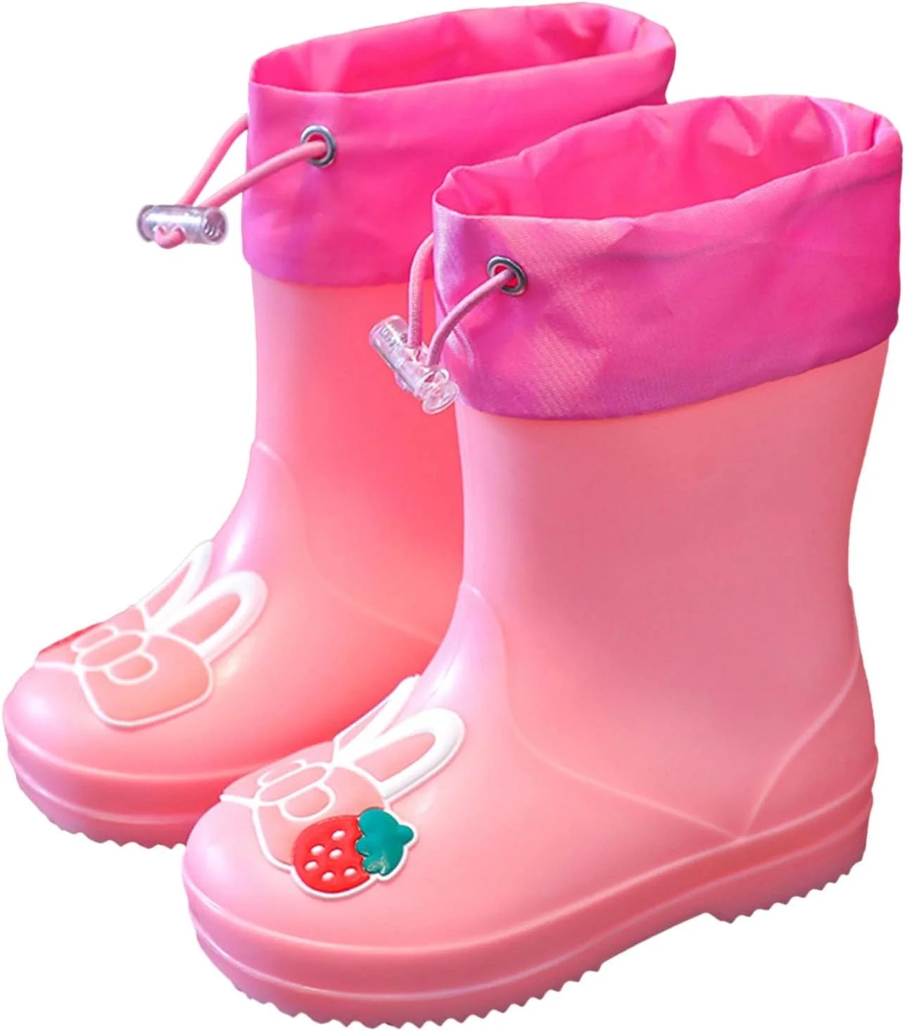 چکمه بارانی Aqyauyt برای دختران و پسران، چکمه بارانی بچه گانه، آستر عایق برای پسران و دختران، چکمه بارانی لاستیکی، کفش دخترانه سایز 6