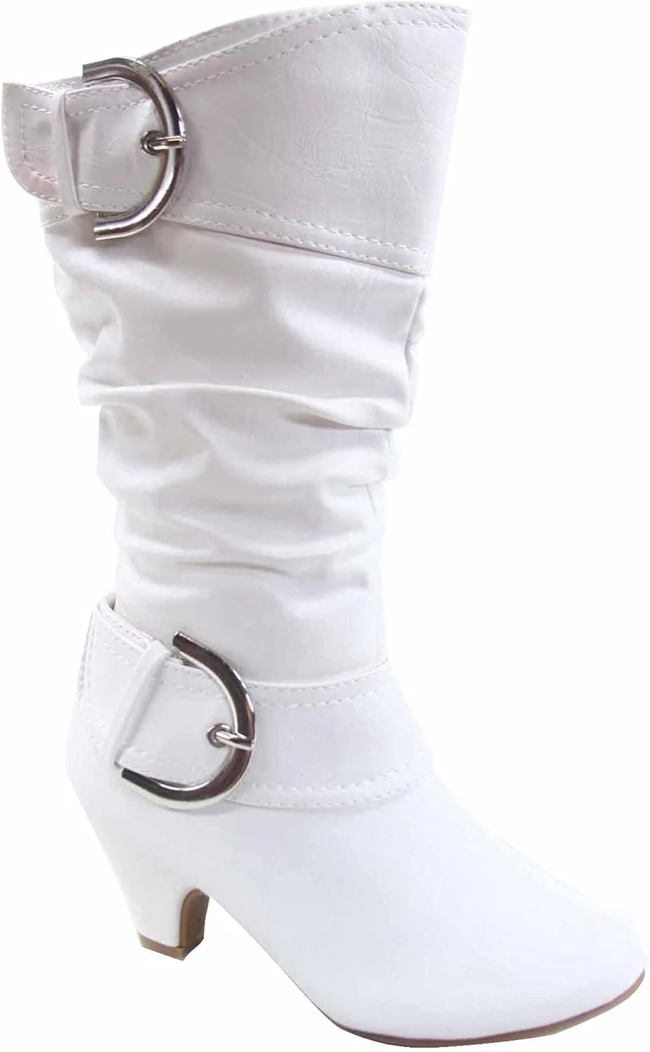 کفش بوت دخترانه FZ Auto-9ks با طراحی فانتزی، پنجه گرد، سگک و زیپ در کنار، پاشنه کوتاه کفش بوت دخترانه FZ Auto-9ks با طراحی فانتزی، پنجه گرد، سگک و زیپ در کنار، پاشنه کوتاه