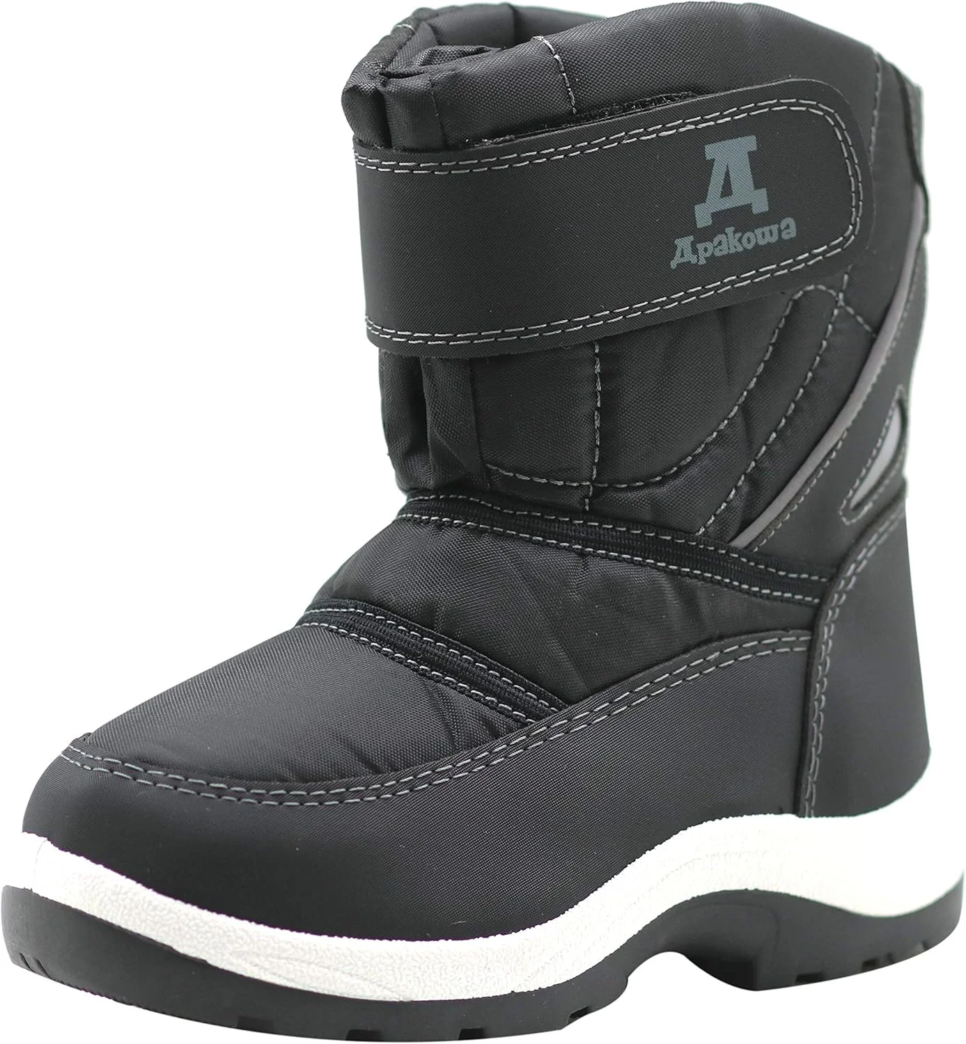 بوت های برفی پسرانه آپاکووا مناسب هوای سرد (مناسب کودکان نوپا/کودکان کوچک) - مشکی بوت های برفی پسرانه آپاکووا مناسب هوای سرد (مناسب کودکان نوپا/کودکان کوچک) - مشکی