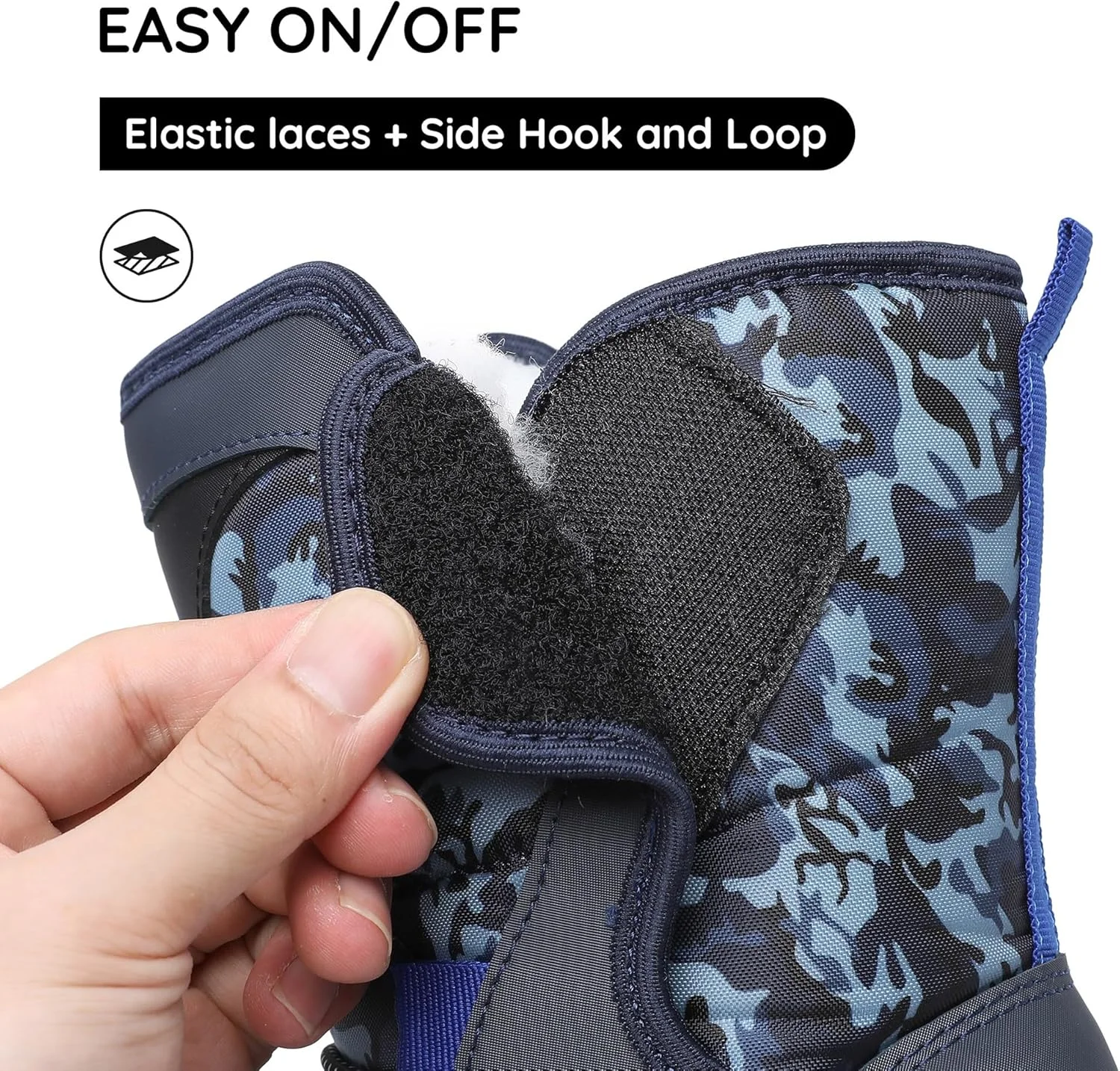 کفش زمستانی ضد آب پسرانه آپاکوآ مناسب هوای سرد (مناسب کودکان نوپا/کودکان کوچک/کودکان بزرگ)