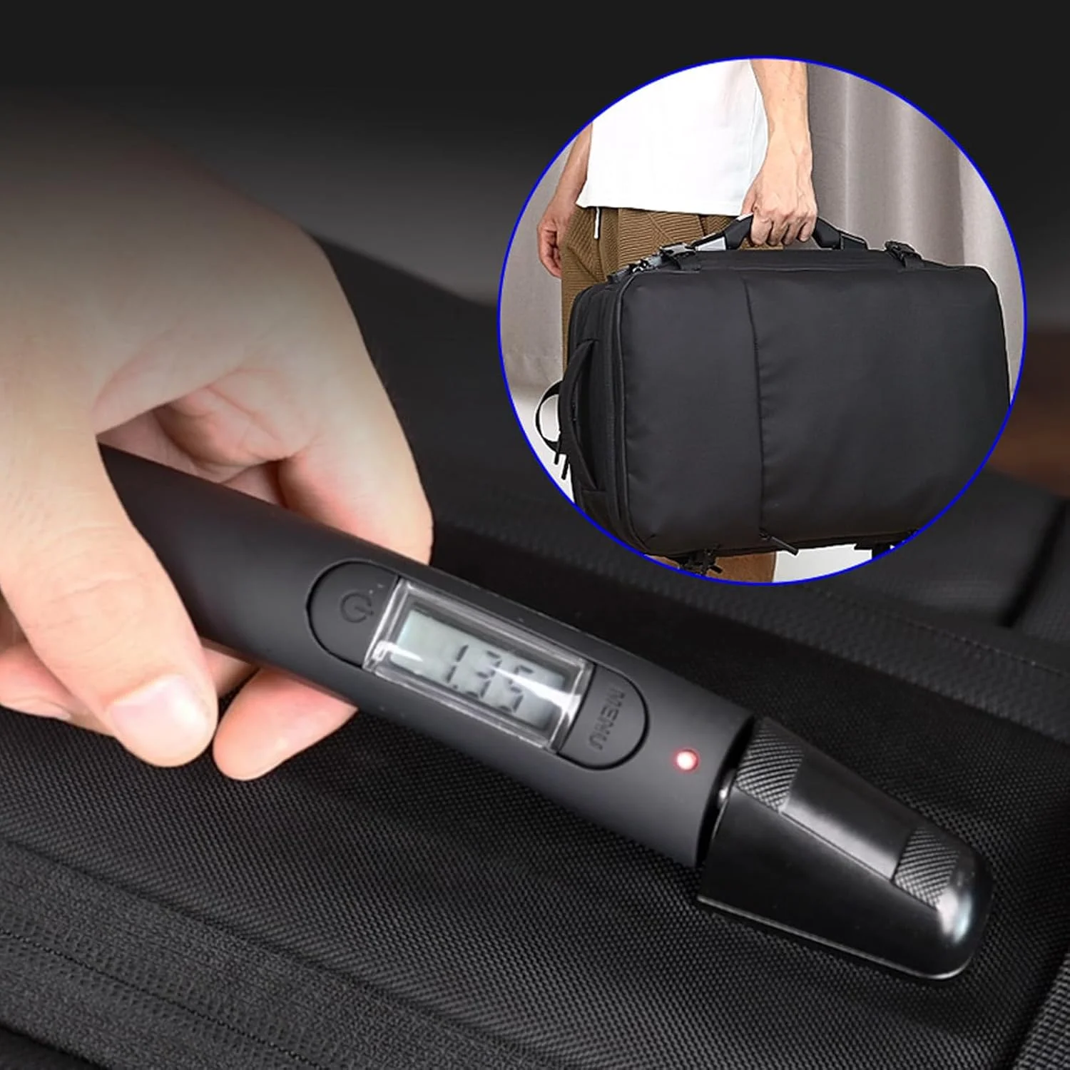 کوله پشتی مسافرتی وکیوم، کوله پشتی فشرده سازی هوا 56 لیتری قابل گسترش، کوله پشتی ضد آب لپ تاپ تجاری با پورت شارژ USB برای زنان و مردان