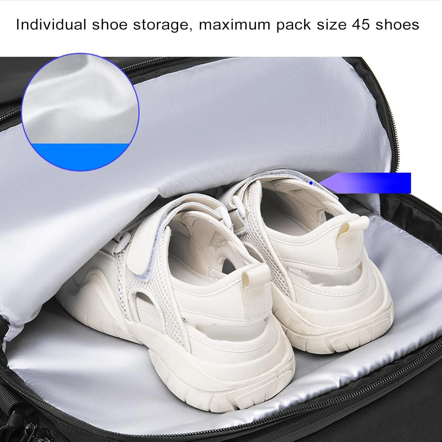 کوله پشتی مسافرتی وکیوم، کوله پشتی فشرده سازی هوا 56 لیتری قابل گسترش، کوله پشتی ضد آب لپ تاپ تجاری با پورت شارژ USB برای زنان و مردان