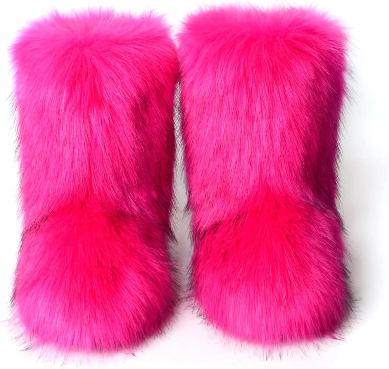 نیم‌بوت زنانه yamerbo مدل Faux Fur