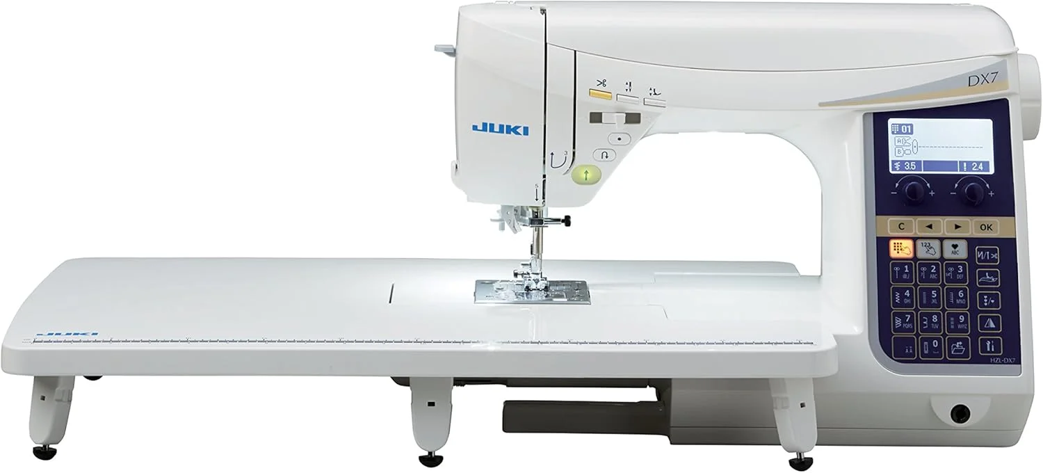 JUKI HZL-DX7/CE با سیستم تغذیه جعبه ای - تکنولوژی چرخ خیاطی صنعتی JUKI، تعداد طرح های دوخت: 287 و فونت های الفبایی/عددی JUKI HZL-DX7/CE با سیستم تغذیه جعبه ای - تکنولوژی چرخ خیاطی صنعتی JUKI، تعداد طرح های دوخت: 287 و فونت های الفبایی/عددی