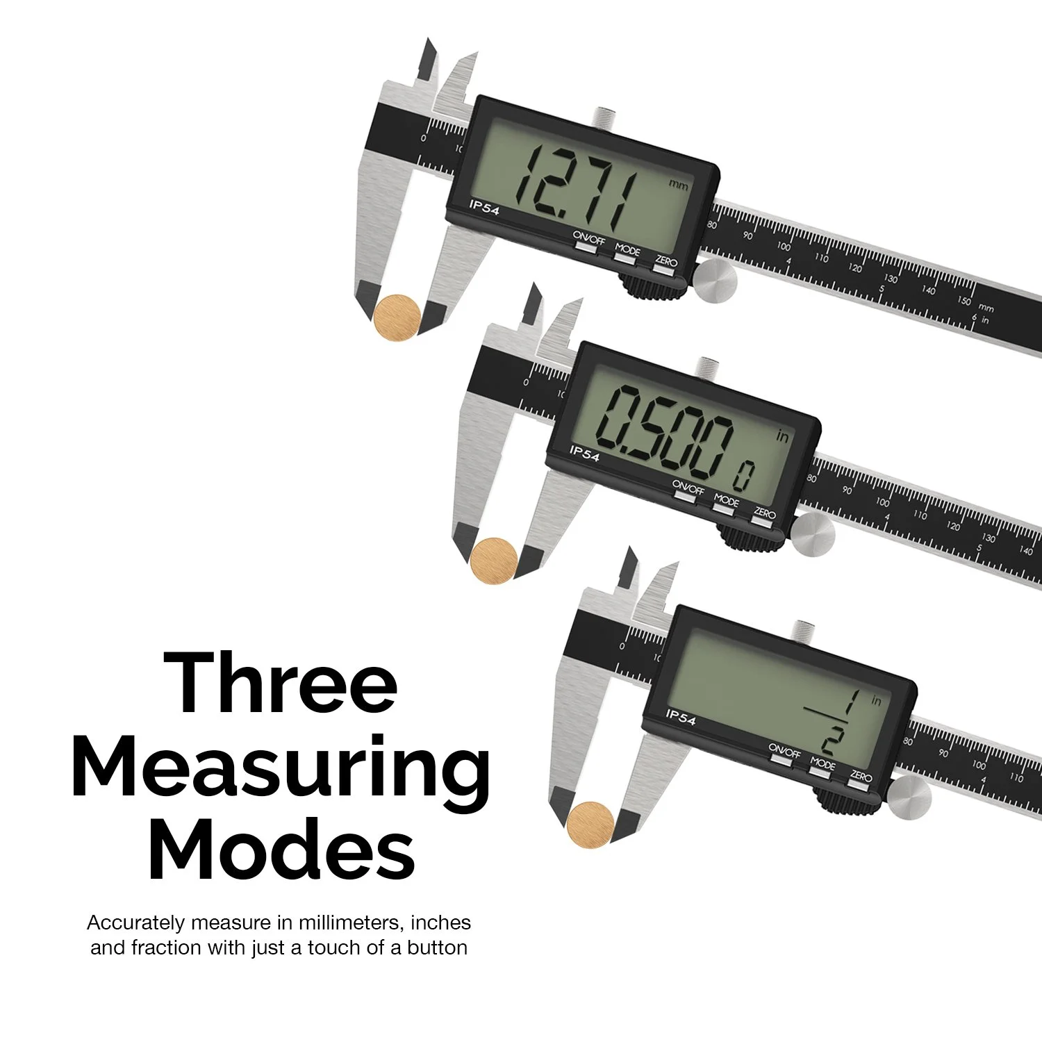 کولیس دیجیتال الکترونیکی 6 اینچی NEIKO 01401A، استیل ضد زنگ، صفحه نمایش LCD بسیار بزرگ، تبدیل واحد اندازه گیری به اینچ، میلی متر و کسری کولیس دیجیتال الکترونیکی 6 اینچی NEIKO 01401A، استیل ضد زنگ، صفحه نمایش LCD بسیار بزرگ، تبدیل واحد اندازه گیری به اینچ، میلی متر و کسری