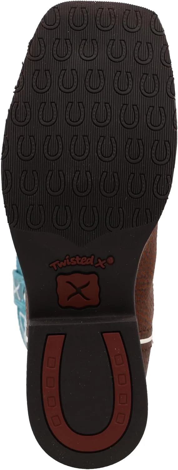 بوت بچه گانه تاپ هند Twisted X، پنجه مربعی پهن جدید بوت بچه گانه تاپ هند Twisted X، پنجه مربعی پهن جدید