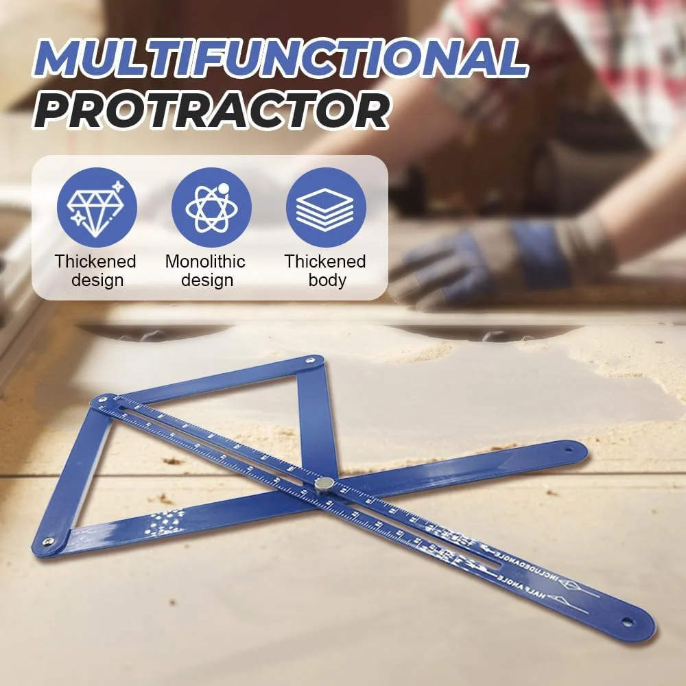 زاویه یاب دیجیتال دقیق 2025، زاویه سنج قابل تنظیم برای نجاری، کارهای چوبی و DIY، ابزار اندازه گیری چند زاویه ای با مقیاس برای تشخیص دقیق زاویه (آبی) زاویه یاب دیجیتال دقیق 2025، زاویه سنج قابل تنظیم برای نجاری، کارهای چوبی و DIY، ابزار اندازه گیری چند زاویه ای با مقیاس برای تشخیص دقیق زاویه (آبی)