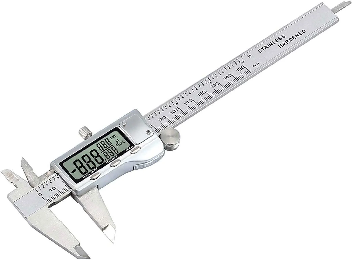 کولیس ورنیه دیجیتال استیل ضد زنگ eWINNER، ابزار الکترونیکی (150 میلی متر، 6 اینچ)