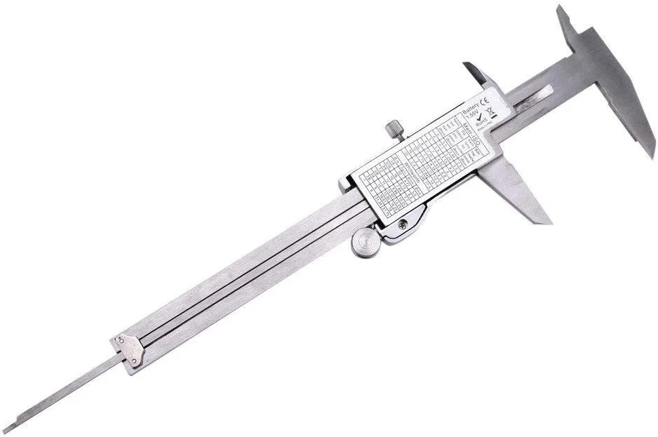 کولیس ورنیه دیجیتال الکترونیکی LCD استیل ضد زنگ 150 میلی متر تا 6 اینچ