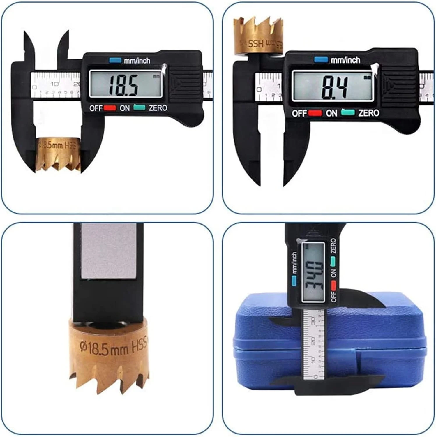 کولیس دیجیتال الکترونیکی فیبر کربنی 150 میلی متری 6 اینچی Sulfar