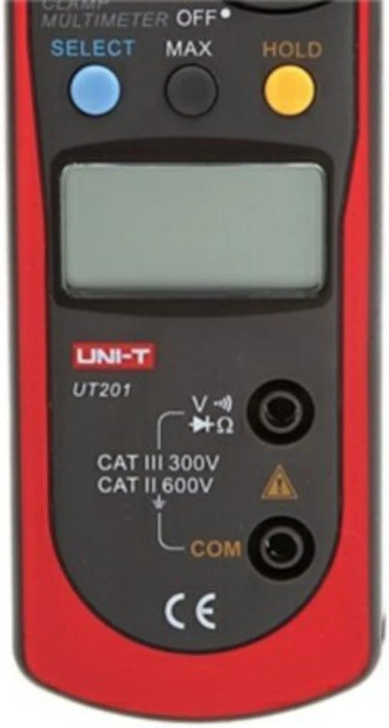 آمپرمتر کلمپی دیجیتال یونی تی مدل UT201 آمپرمتر کلمپی دیجیتال یونی تی مدل UT201