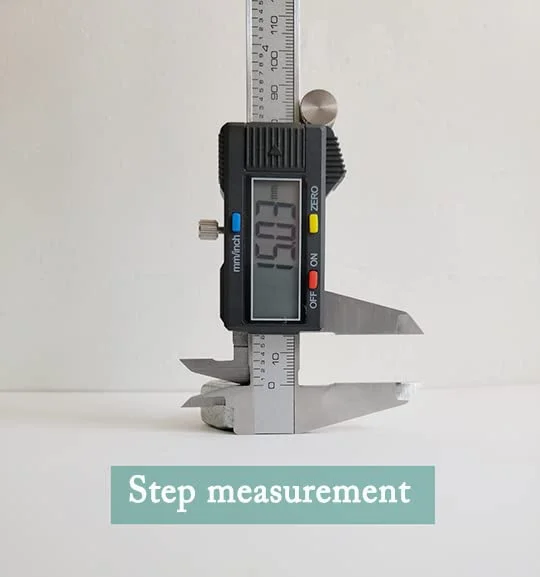 کولیس دیجیتال YKLSXKC ابزار اندازه گیری 15 سانتی متری استیل ضد زنگ اینچ/میلی متر/کسری، کولیس ورنیه الکترونیکی برای جواهرات نجاری، نقره ای براق