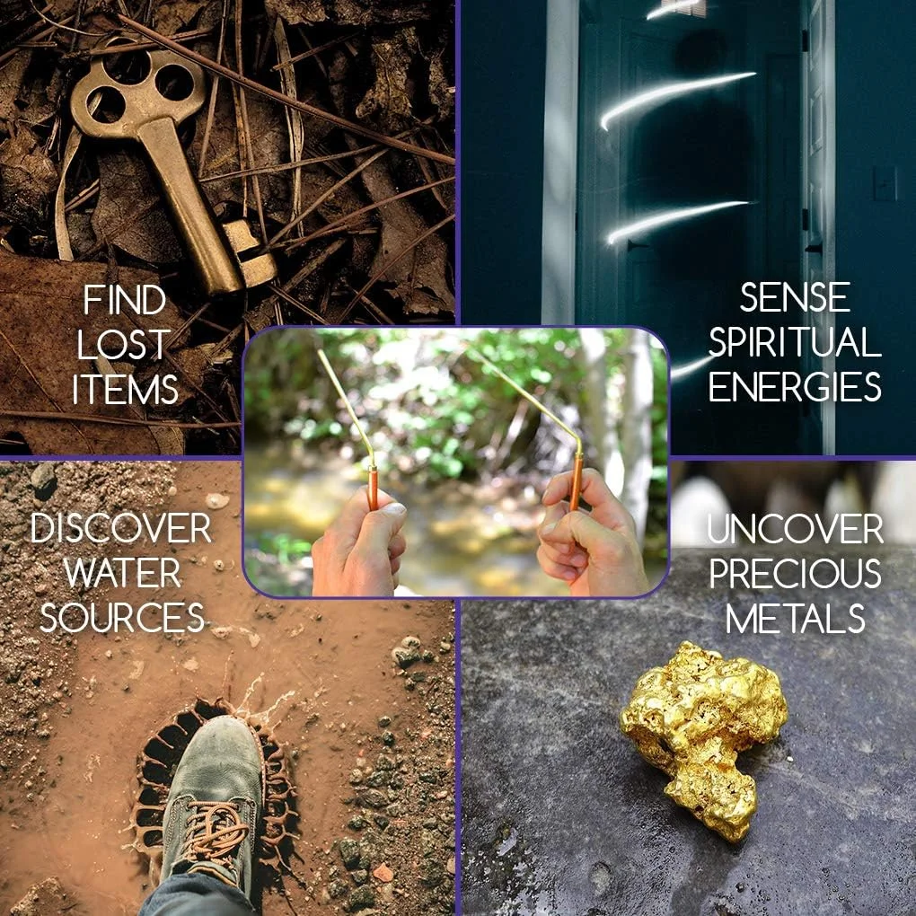 میله های L جستجوگر فلزات از جنس مس و برنج جامد MYDEAL PRODUCTS با حرکت روان برای ردیابی انرژی معنوی چی، شکار ارواح، آب یابی، یافتن طلا، مکان یابی اشیاء گمشده یا پاسخ به سوالات! میله های L جستجوگر فلزات از جنس مس و برنج جامد MYDEAL PRODUCTS با حرکت روان برای ردیابی انرژی معنوی چی، شکار ارواح، آب یابی، یافتن طلا، مکان یابی اشیاء گمشده یا پاسخ به سوالات!