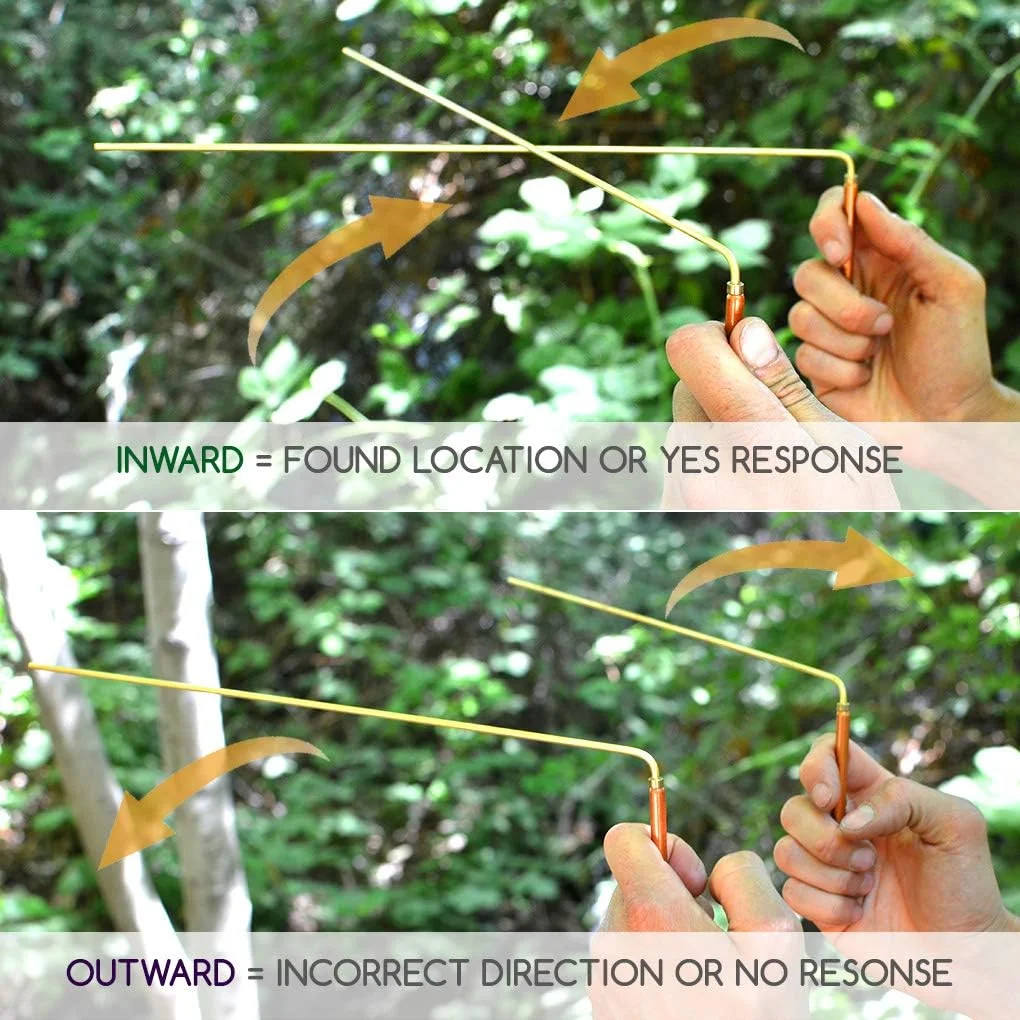 میله های L جستجوگر فلزات از جنس مس و برنج جامد MYDEAL PRODUCTS با حرکت روان برای ردیابی انرژی معنوی چی، شکار ارواح، آب یابی، یافتن طلا، مکان یابی اشیاء گمشده یا پاسخ به سوالات! میله های L جستجوگر فلزات از جنس مس و برنج جامد MYDEAL PRODUCTS با حرکت روان برای ردیابی انرژی معنوی چی، شکار ارواح، آب یابی، یافتن طلا، مکان یابی اشیاء گمشده یا پاسخ به سوالات!