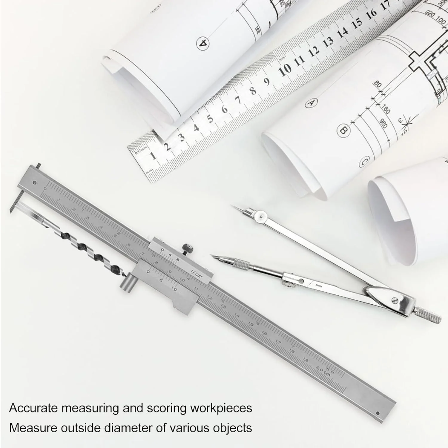 کولیس موازی Airshi، 0-20 سانتی متر 0-8 اینچ، کولیس ورنیه، ابزار علامت گذاری، ابزار علامت گذاری کاربید فولاد ضد زنگ برای اندازه گیری دقیق کولیس موازی Airshi، 0-20 سانتی متر 0-8 اینچ، کولیس ورنیه، ابزار علامت گذاری، ابزار علامت گذاری کاربید فولاد ضد زنگ برای اندازه گیری دقیق