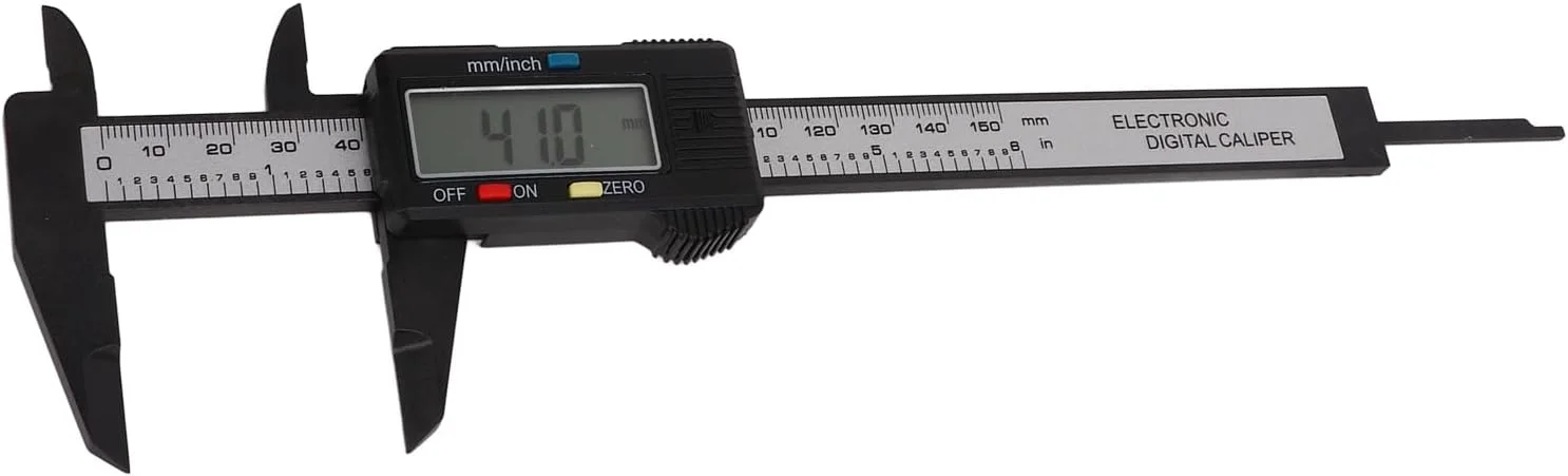 کولیس ورنیه ایرشی، 0.1 میلی متر 0.01 اینچ صفحه نمایش LCD بزرگ قابل حمل خاموش شدن خودکار کولیس دیجیتال برای خانه