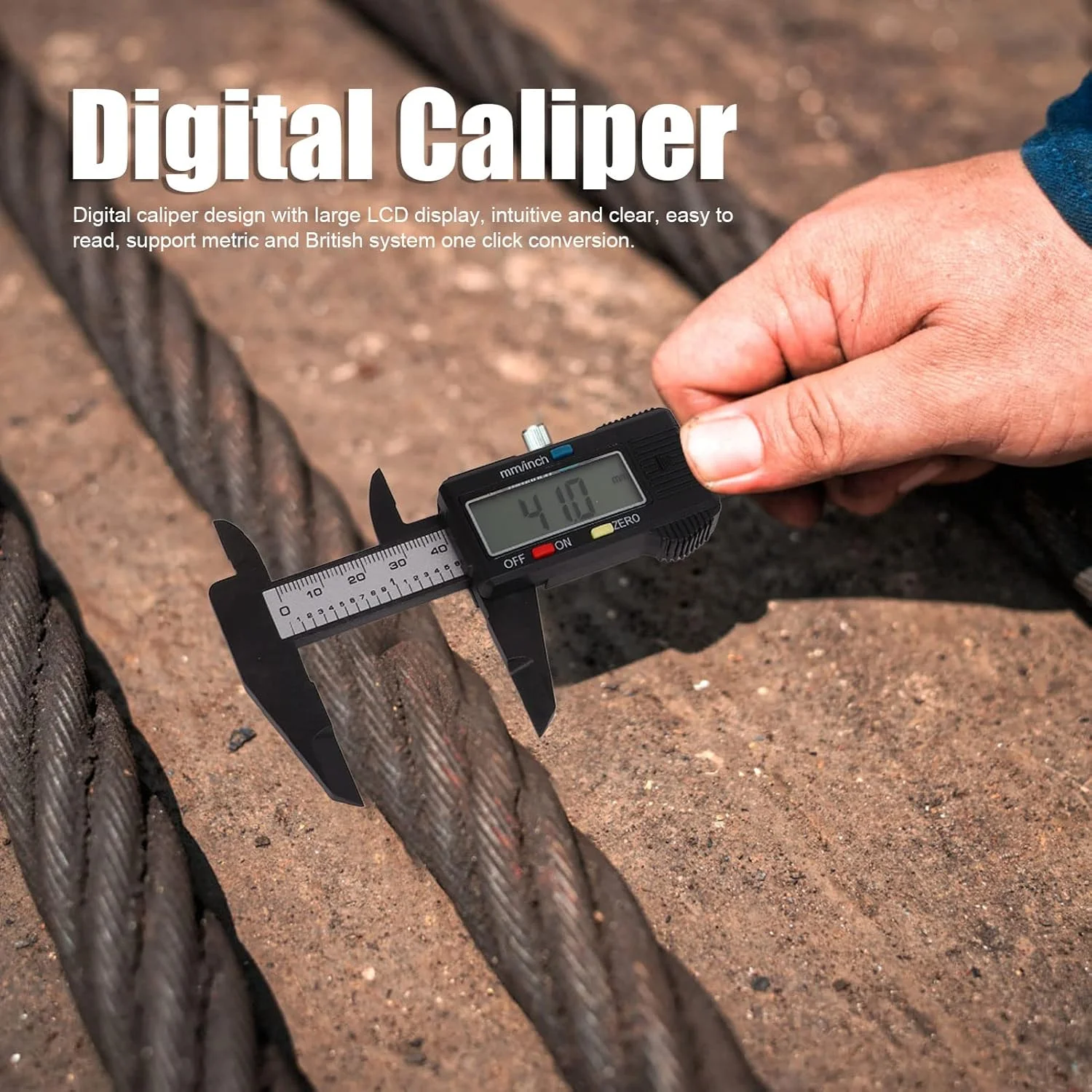 کولیس ورنیه ایرشی، 0.1 میلی متر 0.01 اینچ صفحه نمایش LCD بزرگ قابل حمل خاموش شدن خودکار کولیس دیجیتال برای خانه کولیس ورنیه ایرشی، 0.1 میلی متر 0.01 اینچ صفحه نمایش LCD بزرگ قابل حمل خاموش شدن خودکار کولیس دیجیتال برای خانه