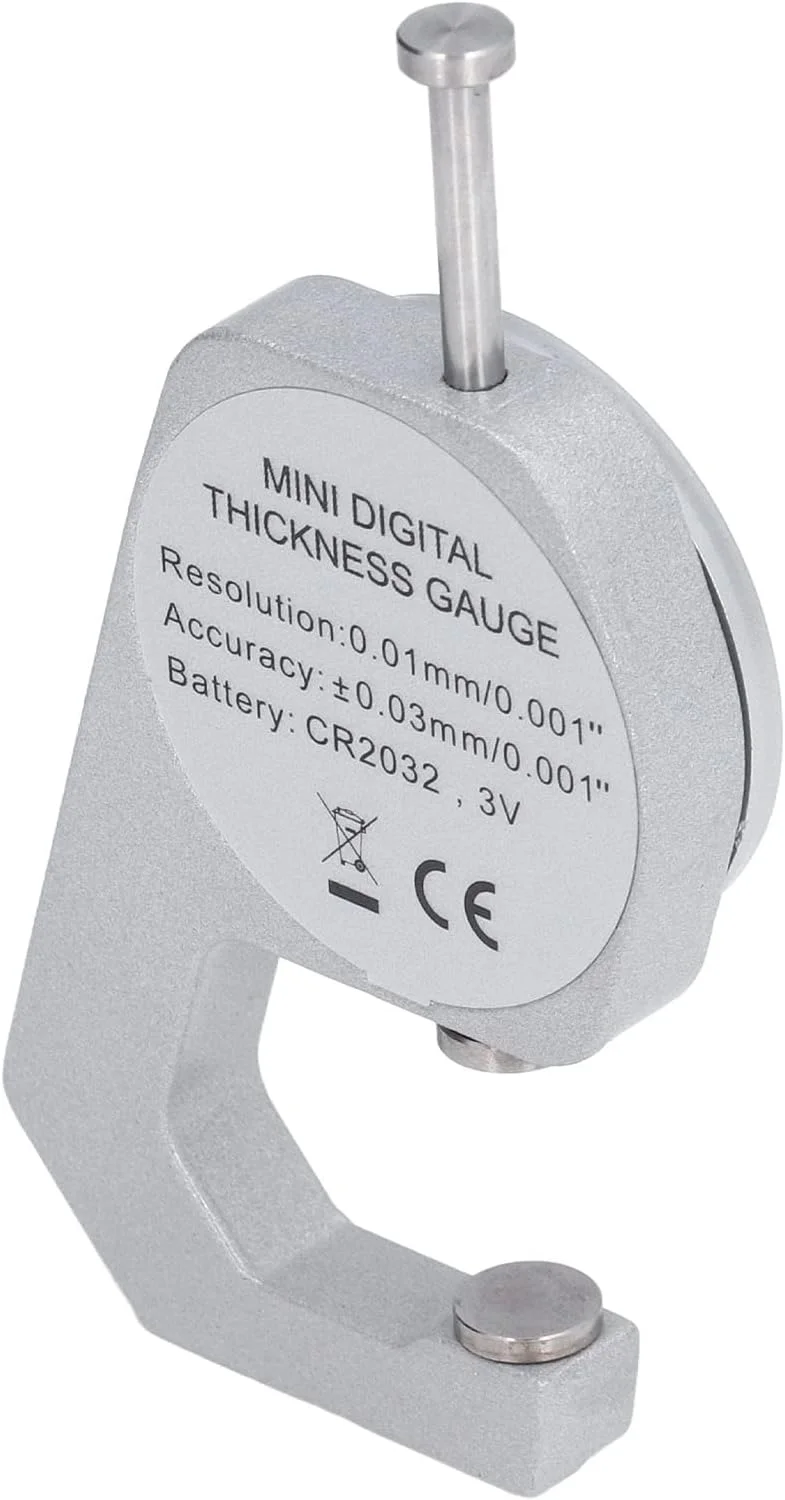 ضخامت سنج دیجیتال Eujgoov، ضخامت سنج الکترونیکی با محدوده 0 تا 20 میلی متر با صفحه نمایش دیجیتال LCD، ابزار اندازه گیری ضخامت مینی ضخامت سنج دیجیتال Eujgoov، ضخامت سنج الکترونیکی با محدوده 0 تا 20 میلی متر با صفحه نمایش دیجیتال LCD، ابزار اندازه گیری ضخامت مینی