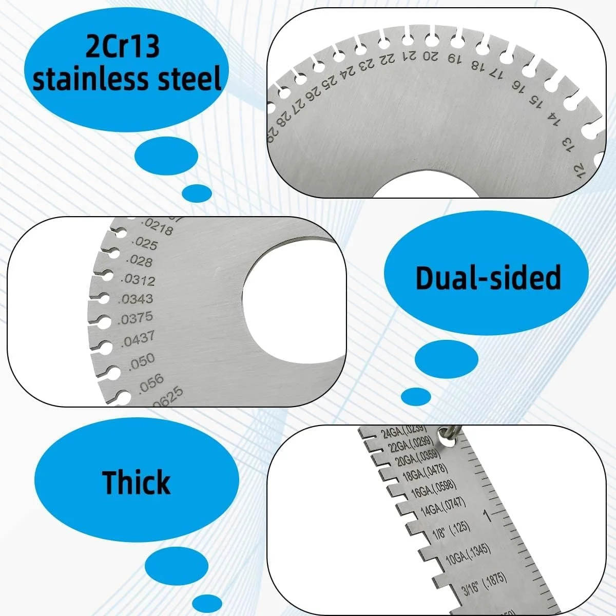 ورق توری استیل ضد زنگ ممتاز KASTWAVE - گیج فلزی همه کاره برای پروژه های DIY، ساخت و ساز و دکوراسیون، ضخامت استاندارد