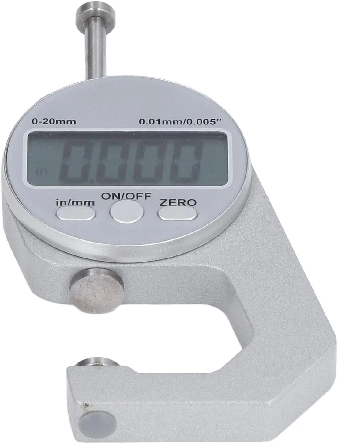 ضخامت سنج دیجیتال Eujgoov، ضخامت سنج الکترونیکی با محدوده 0 تا 20 میلی متر با صفحه نمایش دیجیتال LCD، ابزار اندازه گیری ضخامت مینی ضخامت سنج دیجیتال Eujgoov، ضخامت سنج الکترونیکی با محدوده 0 تا 20 میلی متر با صفحه نمایش دیجیتال LCD، ابزار اندازه گیری ضخامت مینی