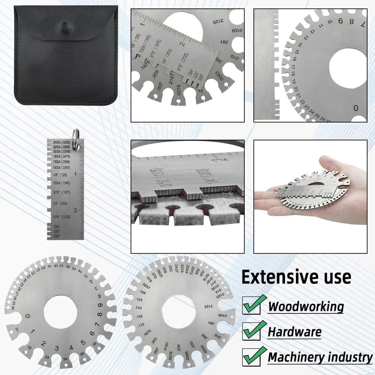 ورق توری استیل ضد زنگ ممتاز KASTWAVE - گیج فلزی همه کاره برای پروژه های DIY، ساخت و ساز و دکوراسیون، ضخامت استاندارد