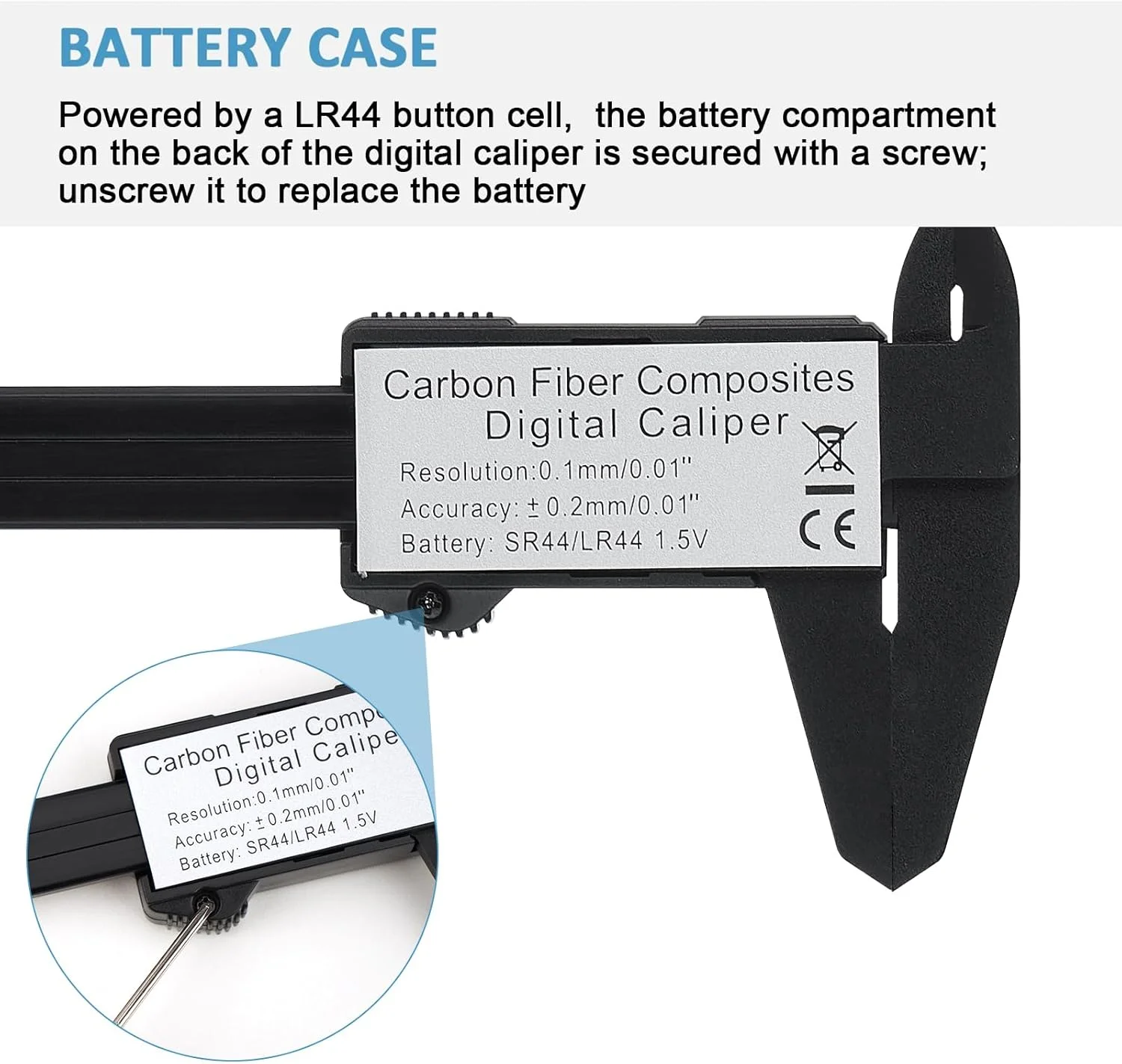 کولیس دیجیتال Adoric، ابزار اندازه گیری کولیس 0-6 اینچی Adoric - کولیس میکرومتر الکترونیکی با صفحه نمایش LCD بزرگ، خاموش شدن خودکار، تبدیل اینچ و میلی متر کولیس دیجیتال Adoric، ابزار اندازه گیری کولیس 0-6 اینچی Adoric - کولیس میکرومتر الکترونیکی با صفحه نمایش LCD بزرگ، خاموش شدن خودکار، تبدیل اینچ و میلی متر