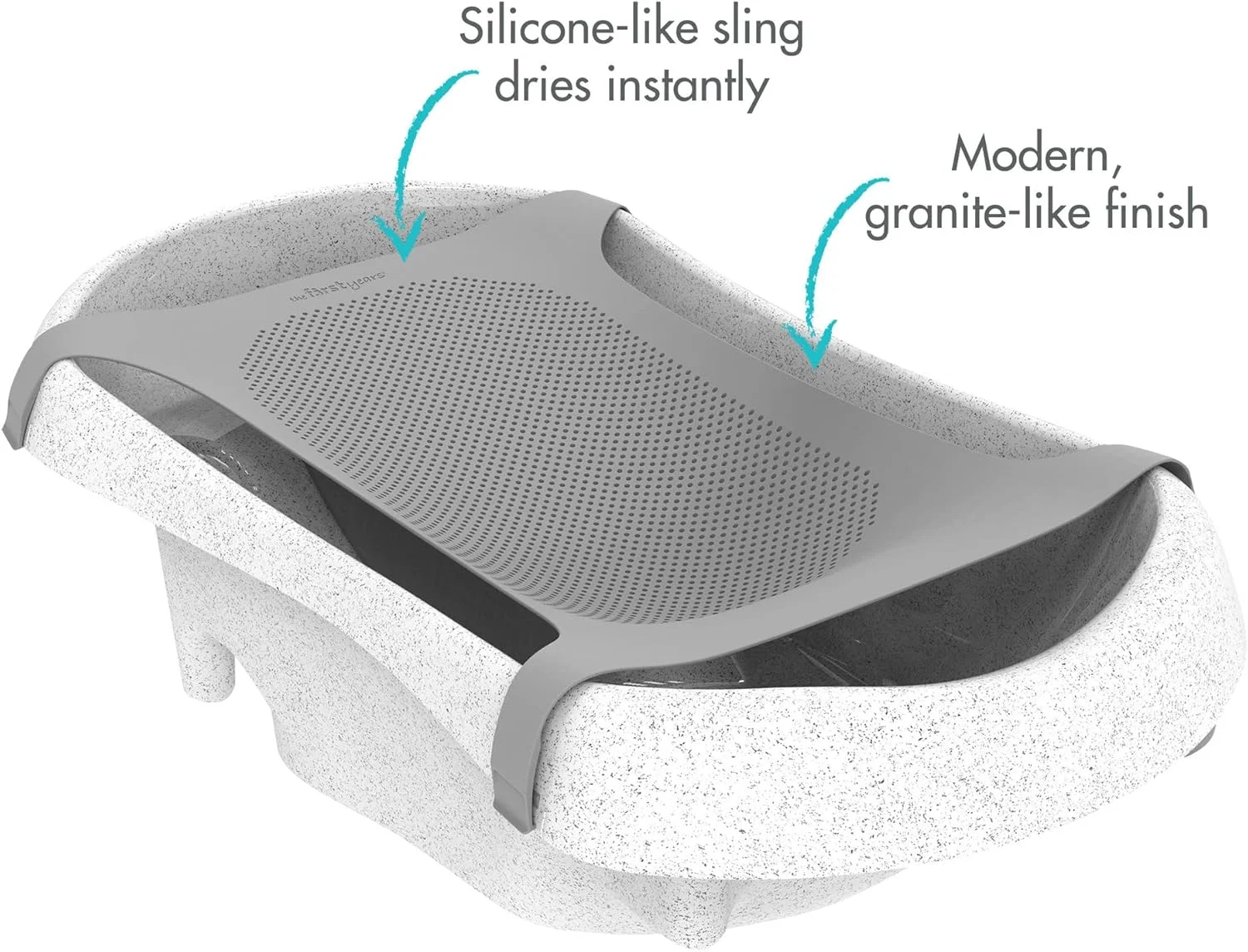وان حمام نوزاد تا نوپا فرست سادز فرست یرز - وان حمام کودک 3 مرحله ای با آویز نرم و ضد لغزش نوزاد - از بدو تولد تا 25 پوند