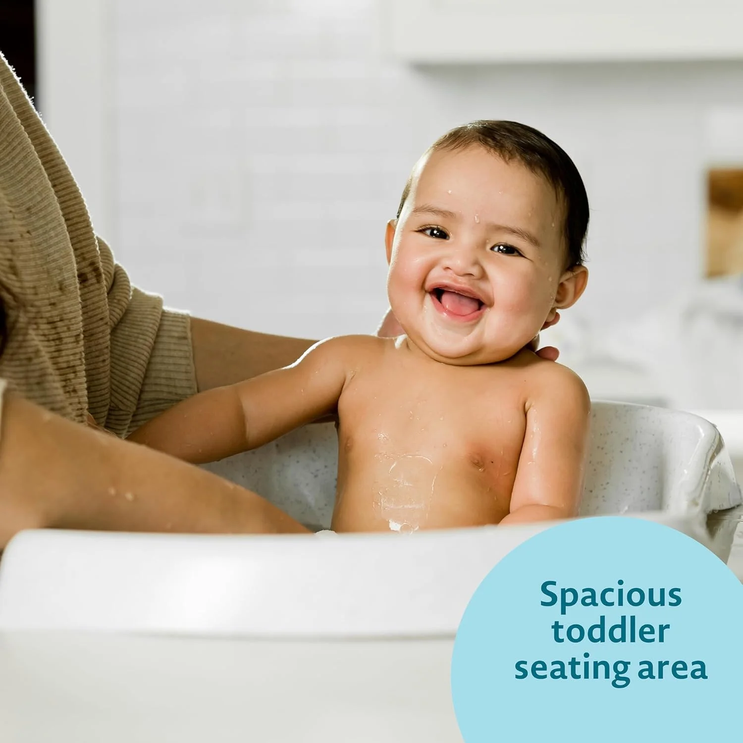 وان حمام نوزاد تا نوپا فرست سادز فرست یرز - وان حمام کودک 3 مرحله ای با آویز نرم و ضد لغزش نوزاد - از بدو تولد تا 25 پوند