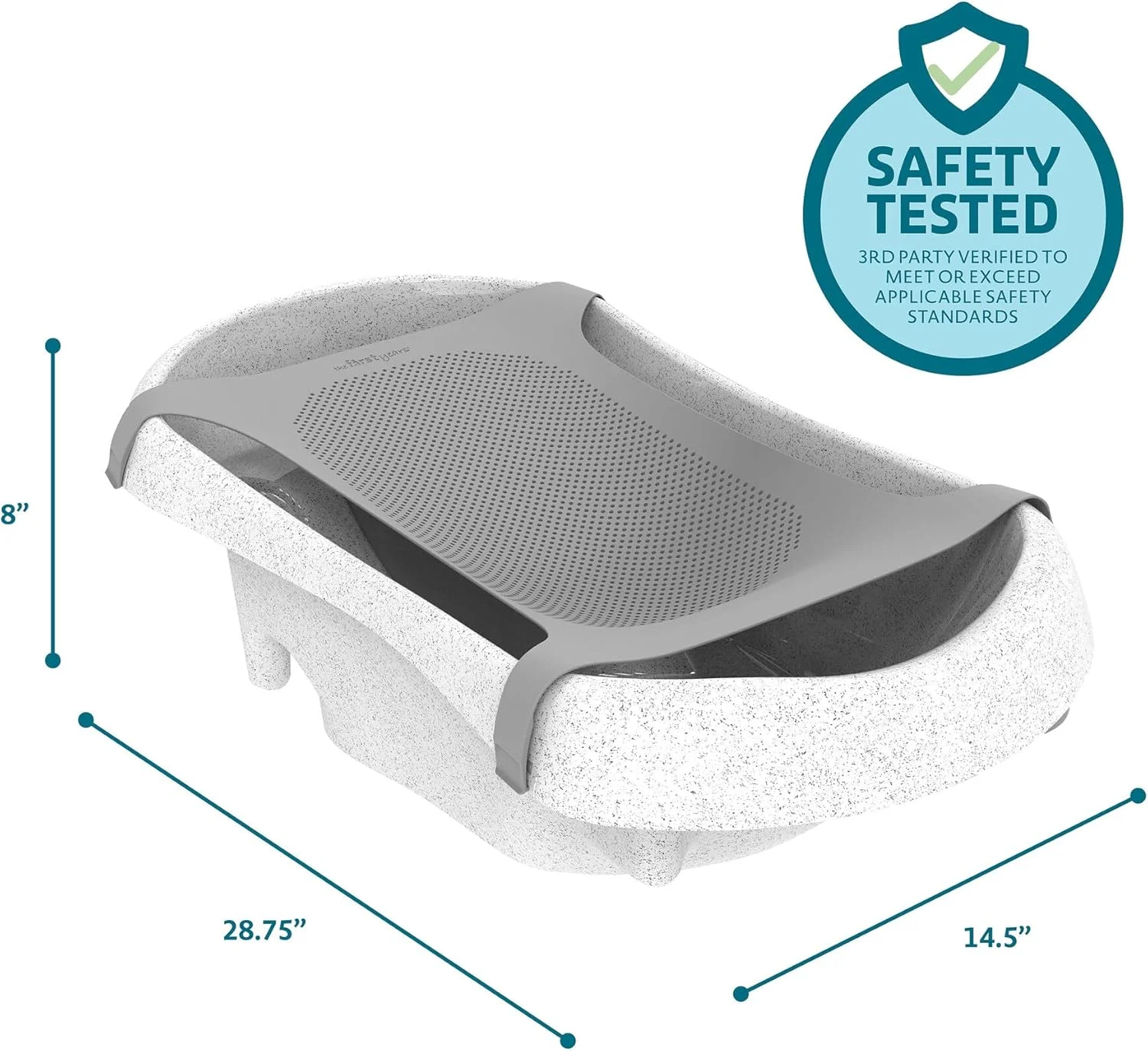 وان حمام نوزاد تا نوپا فرست سادز فرست یرز - وان حمام کودک 3 مرحله ای با آویز نرم و ضد لغزش نوزاد - از بدو تولد تا 25 پوند