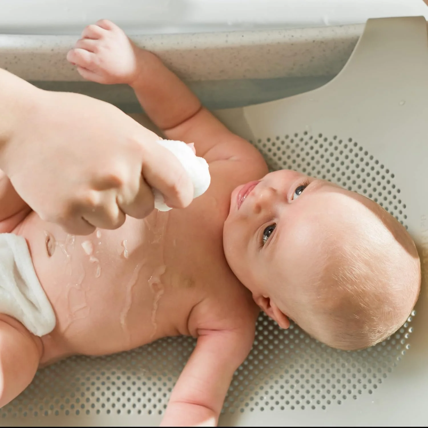 وان حمام نوزاد تا نوپا فرست سادز فرست یرز - وان حمام کودک 3 مرحله ای با آویز نرم و ضد لغزش نوزاد - از بدو تولد تا 25 پوند