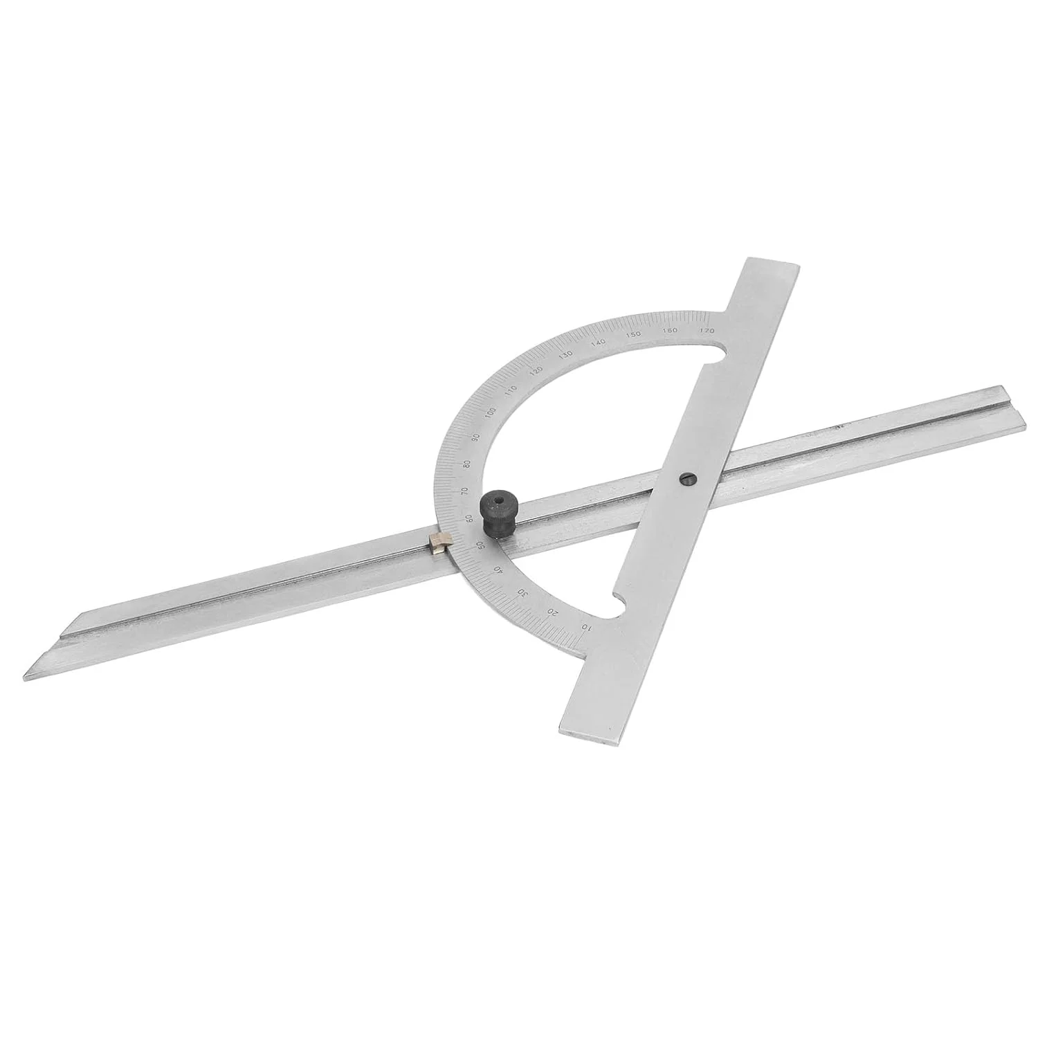 گونیا زاویه یاب نجاری قابل تنظیم Domary با دقت بالا، فولاد کربنی 200 در 400 میلی متر، مناسب برای دانشجویان و ماشین کاران
