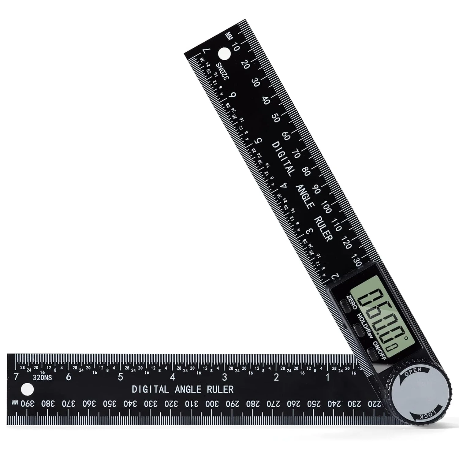 نقاله زاویه یاب دیجیتال YelaJoy - 7 اینچی (200 میلی متر)، زاویه سنج حرفه ای، خط کش قابل تنظیم نسل سوم برای نجاری، ساخت و ساز و بهبود خانه