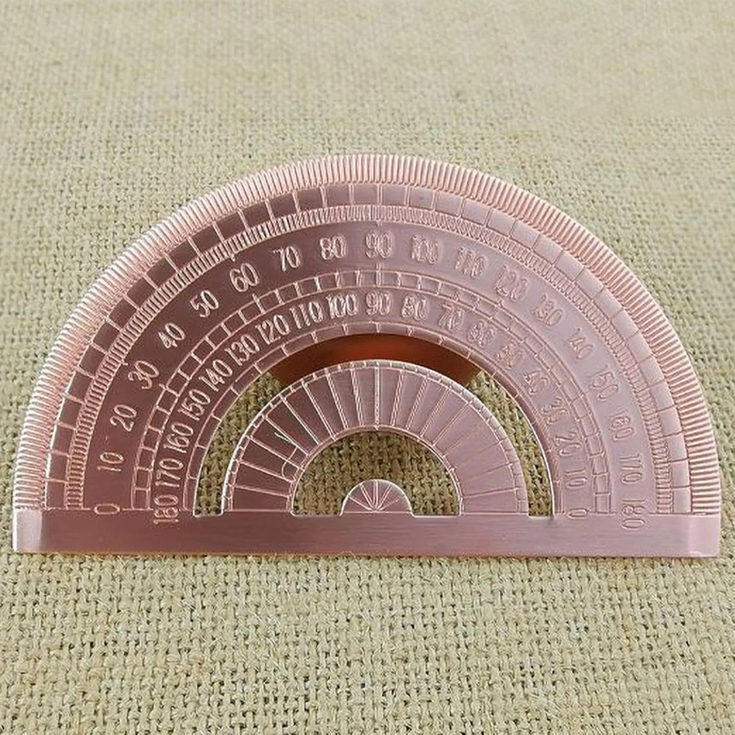 نقاله زاویه - زاویه یاب نجاری - ابزار نقاله فلزی 180 درجه دقیق برای نجاری، ساخت و ساز، طراحی، هندسه، دانشجویان مهندسی، نجاری، اندازه گیری دقیق