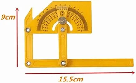 FMOGQ Protractor and Angle Finder Woodworking Measurement Tool 0° to 180° Woodworking Angle Ruler Plastic Protractor