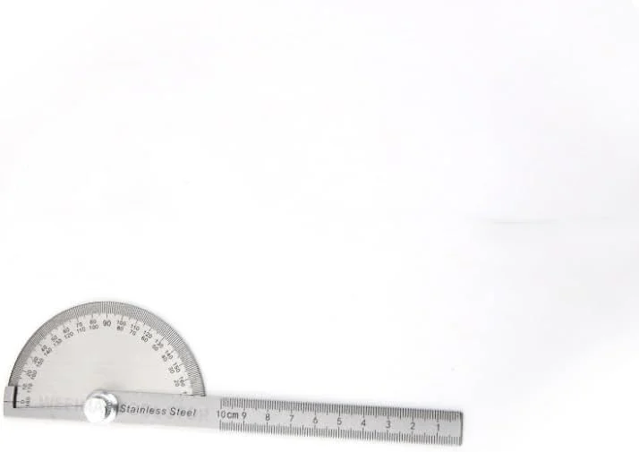 No 180 Degree Protractor Metal Angle Finder Goniometer Angle Ruler Stainless Steel Woodworking Tools Rotary Measuring Ruler 100/150(100mm Protractor)