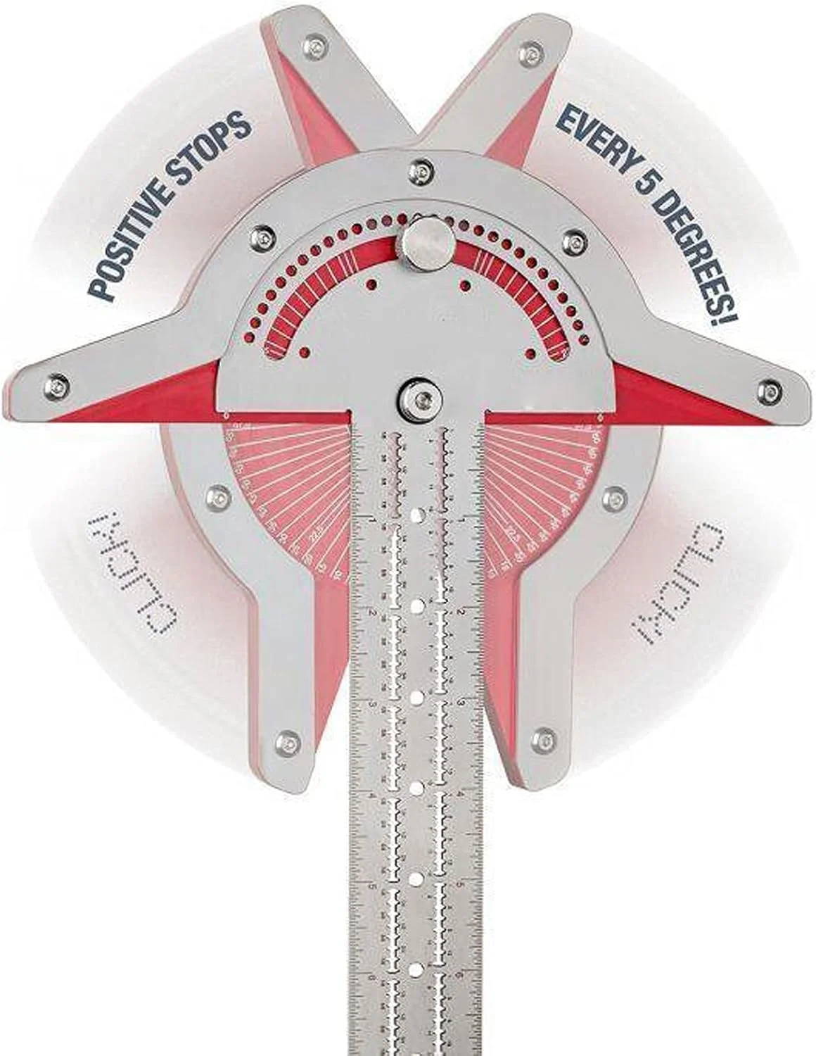 زاویه یاب و نقاله دو بازویی AFKCBU ابزار اندازه گیری زاویه لبه برای نجاران