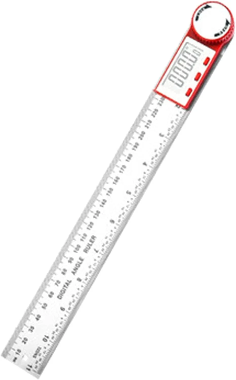 زاویه یاب دیجیتال، نقاله استیل ضد زنگ اره فارسی بر، خط کش و نقاله 2 در 1، علامت گذاری دوگانه، ابزار اندازه گیری زاویه 360 درجه، محدوده 20 سانتی متر، 30 سانتی متر، 50 سانتی متر برای نجاری