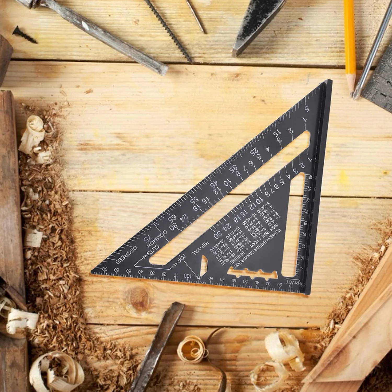 گونیا مثلثی آلومینیومی تلیتونی 7 اینچ 90 درجه