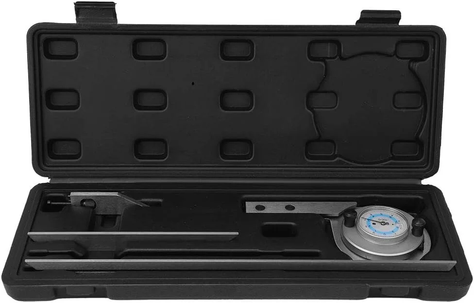 نقاله جهانی، زاویه یاب نقاله، اندازه گیری زاویه ماشینکاری، ساخته شده از فولاد کربنی