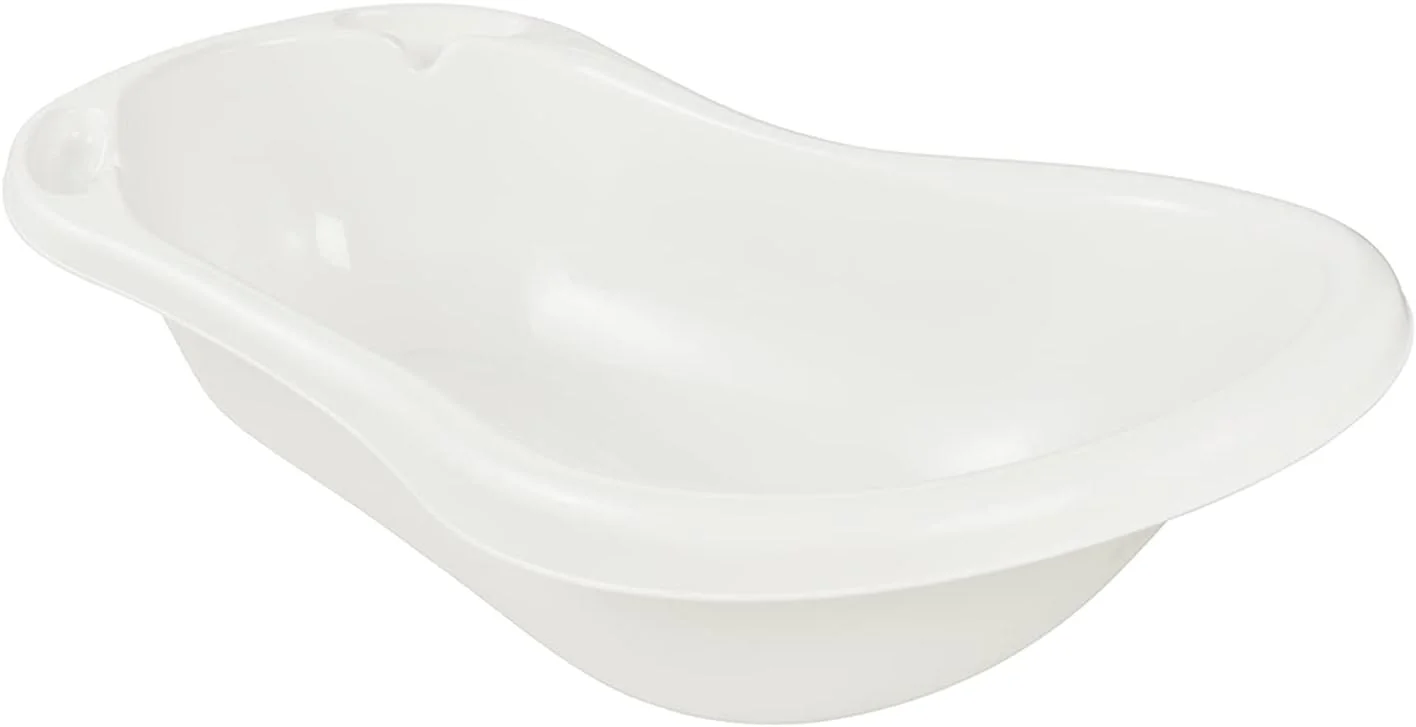 وان حمام کودک کیپر مدل پاندا با طول 84 سانتی متر و دارای درپوش تخلیه - وان پلاستیکی ارگونومیک و فاقد BPA برای نوزادان و کودکان نوپا - دارای پایه ضد لغزش و درپوش تخلیه برای حمام کردن آسان و ایمن