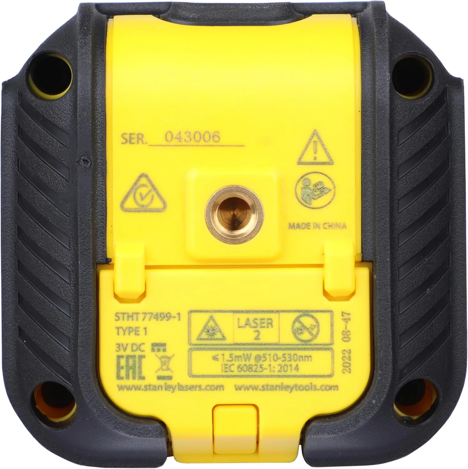 تراز لیزری خطی متقاطع استنلی Intelli Tools Cubix، پرتو سبز، STHT77499-1 تراز لیزری خطی متقاطع استنلی Intelli Tools Cubix، پرتو سبز، STHT77499-1