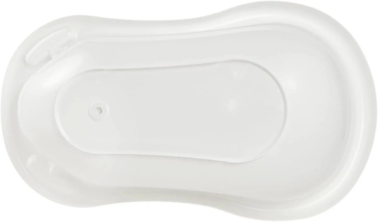 وان حمام کودک کیپر مدل پاندا با طول 84 سانتی متر و دارای درپوش تخلیه - وان پلاستیکی ارگونومیک و فاقد BPA برای نوزادان و کودکان نوپا - دارای پایه ضد لغزش و درپوش تخلیه برای حمام کردن آسان و ایمن