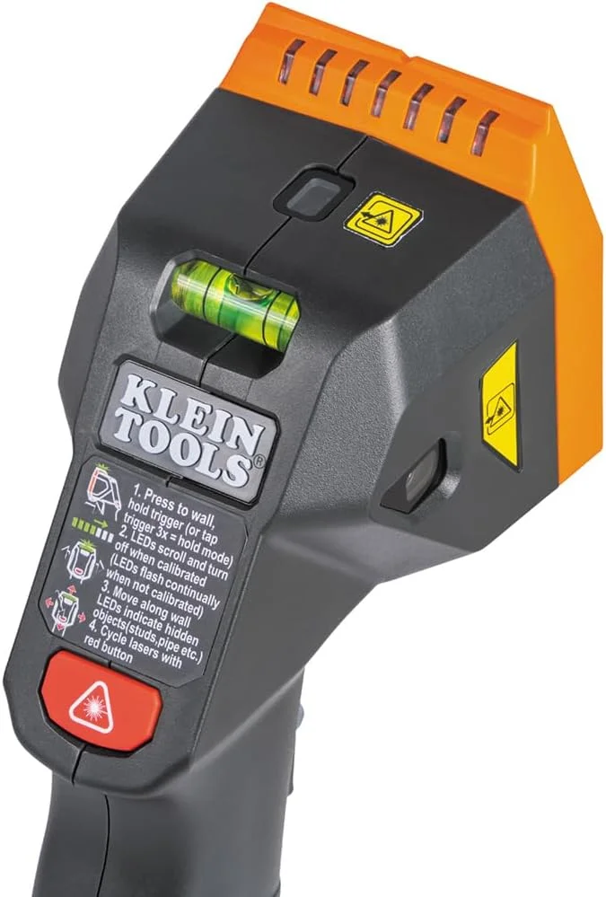 دستگاه ردیاب الکترونیکی Klein Tools ESF150LL با لیزر متقاطع، تراز حبابی، لیزر کلاس 3R؛ ≤5mW؛ 15 فوت در تمام جهات، برای یافتن استادهای چوبی و فلزی، دارای LEDهای سبز روشن، شامل باتری دستگاه ردیاب الکترونیکی Klein Tools ESF150LL با لیزر متقاطع، تراز حبابی، لیزر کلاس 3R؛ ≤5mW؛ 15 فوت در تمام جهات، برای یافتن استادهای چوبی و فلزی، دارای LEDهای سبز روشن، شامل باتری
