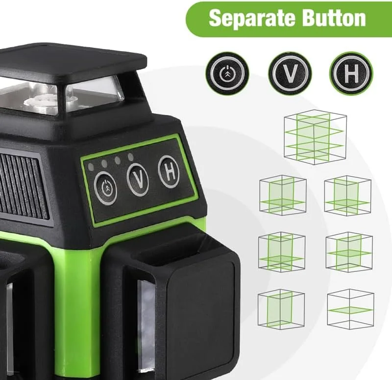 کیت تراز لیزری خودتراز شونده 3x360° 12 خطی سبز رنگ WORKPRO کیت تراز لیزری خودتراز شونده 3x360° 12 خطی سبز رنگ WORKPRO