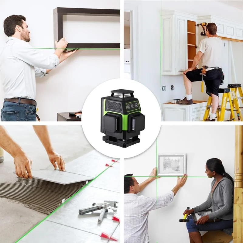 کیت تراز لیزری خودتراز شونده 3x360° 12 خطی سبز رنگ WORKPRO کیت تراز لیزری خودتراز شونده 3x360° 12 خطی سبز رنگ WORKPRO
