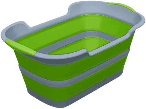 وان حمام تاشو و قابل حمل کودک، سیلیکونی ضد لغزش، سبز