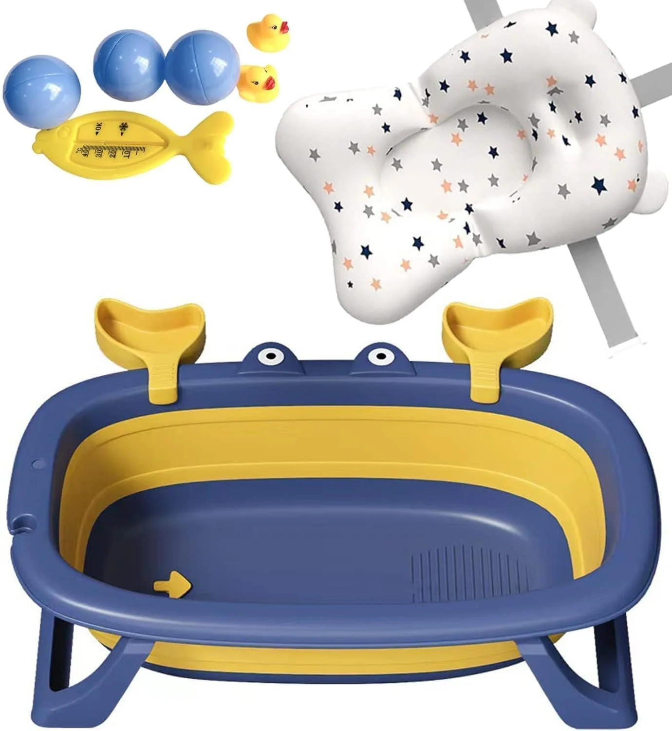 وان حمام تاشو نوزاد پریمیفای به همراه بالشتک، مناسب کودکان 0-2 سال، ضد لغزش وان حمام تاشو نوزاد پریمیفای به همراه بالشتک، مناسب کودکان 0-2 سال، ضد لغزش