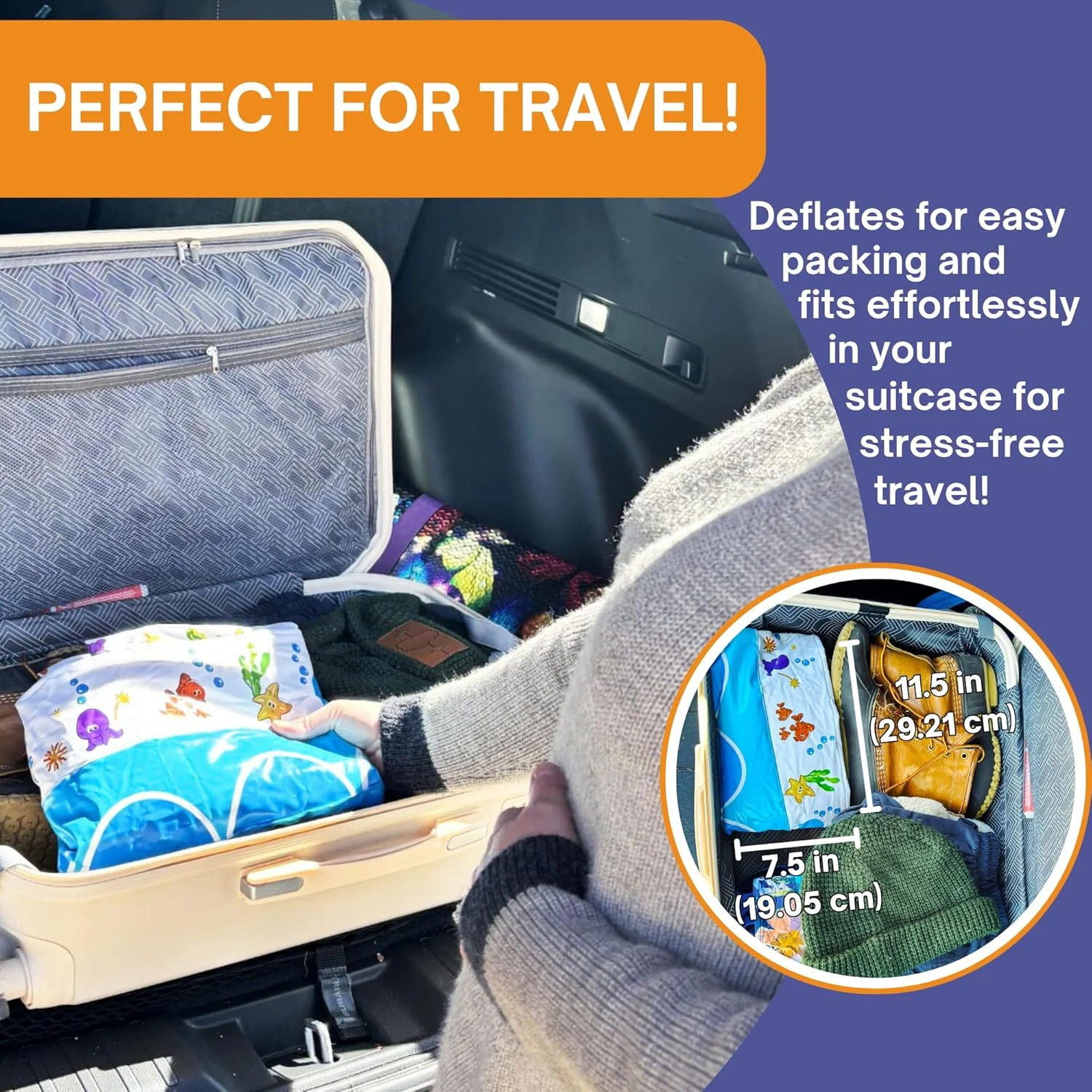 وان بادی کودک طرح زیر دریا Mommy's Helper، وان حمام تاشو و ایمن کودک با زین ضد لغزش، وان مسافرتی ضروری کودک نوپا، وان حمام قابل حمل، مناسب برای 6 تا 24 ماه وان بادی کودک طرح زیر دریا Mommy's Helper، وان حمام تاشو و ایمن کودک با زین ضد لغزش، وان مسافرتی ضروری کودک نوپا، وان حمام قابل حمل، مناسب برای 6 تا 24 ماه